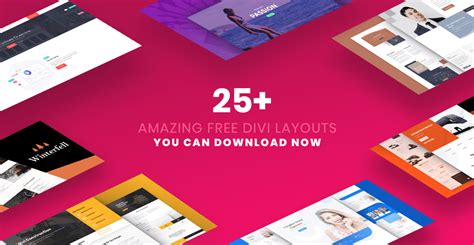 Divi Elegant Themes (FREE) layouts.
